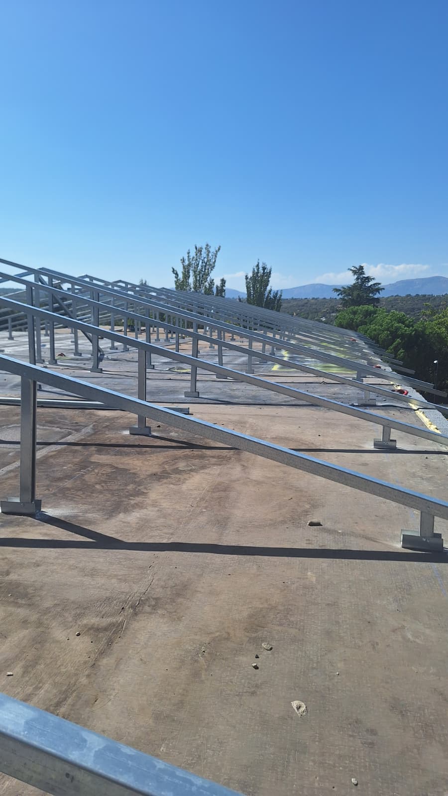 Estructura metálica ligera para tejado